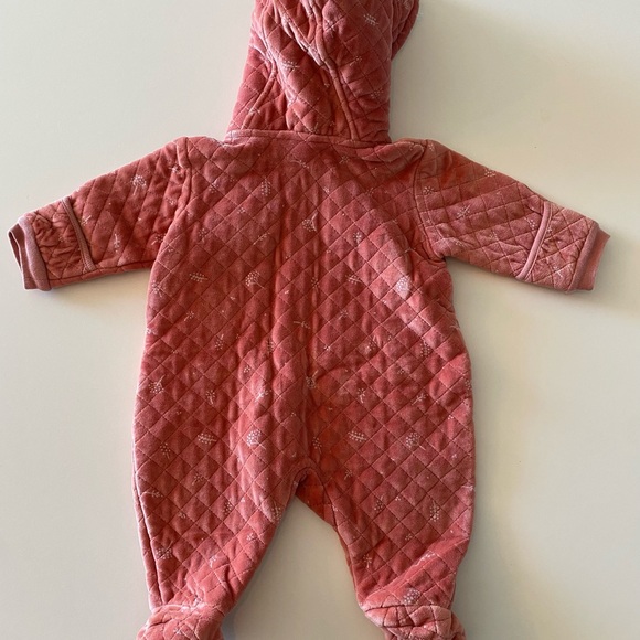 Nordstrom Baby Print Bunting Pink Dottie 3M - Picture 2 of 5